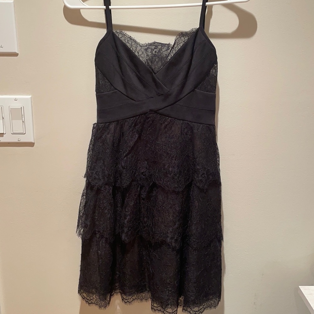 BCBG Black Lace Mini Dress